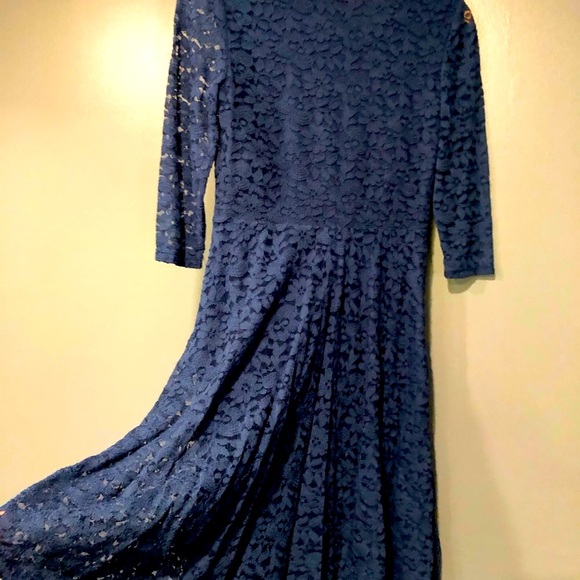 Blue Lace Dress - Picture 2 of 9